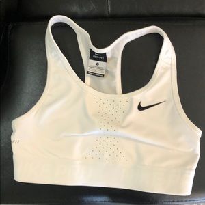 Nike pro dri-fit white sports bra